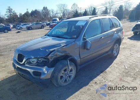 2005 BMW X5 4.4I из США, поврежденный, VIN 5UXFB53515LV16252